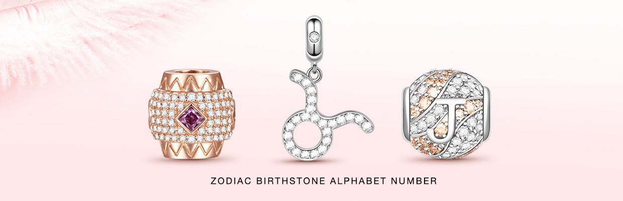 Zodiac Birthstone Alphabet Number